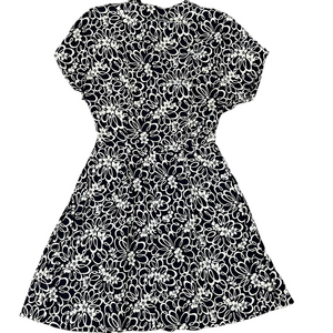 Vintage 90s Banana Republic Deep Navy & Cream A-Line Mini Dress